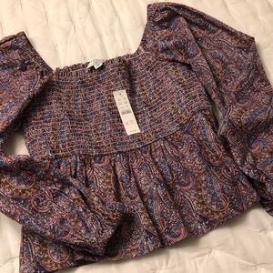 Jcrew Liberty print top